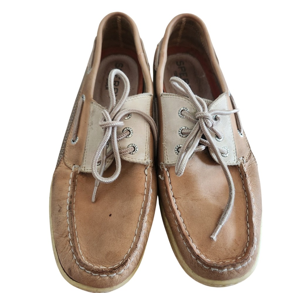 Sperry Top-sider Mens Size 9.5 Eye Boat Shoes‎ Loafers Brown Leather 61834